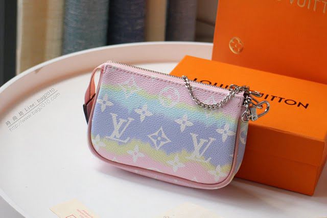 lv錢包 M69269 2020夏季新款 Pochette Accessoires迷你手拿包 lv鏈條手拿包  lvqb1804